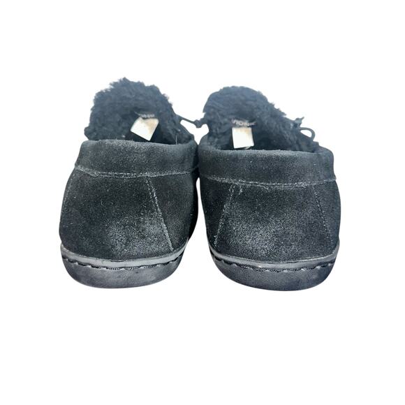 Vionic Alder Black Suede Moccasin Slippers Men’s Size 10 comfort arch support - Picture 4 of 9